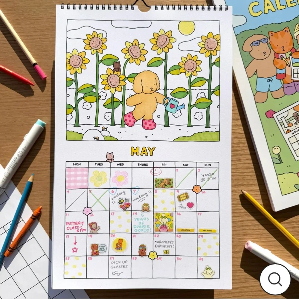 Bobbie Goods Coloring Calendar